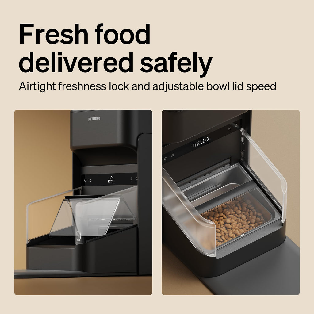 PETLIBRO RFID Automatic Cat Feeder, Collar Sensor for Personalized Meals, Cats Recognition, Diet Tracking and Anti-Stealing for Multi-Pets Homes and Different Diets, Wi-Fi Programmable Food Dispenser