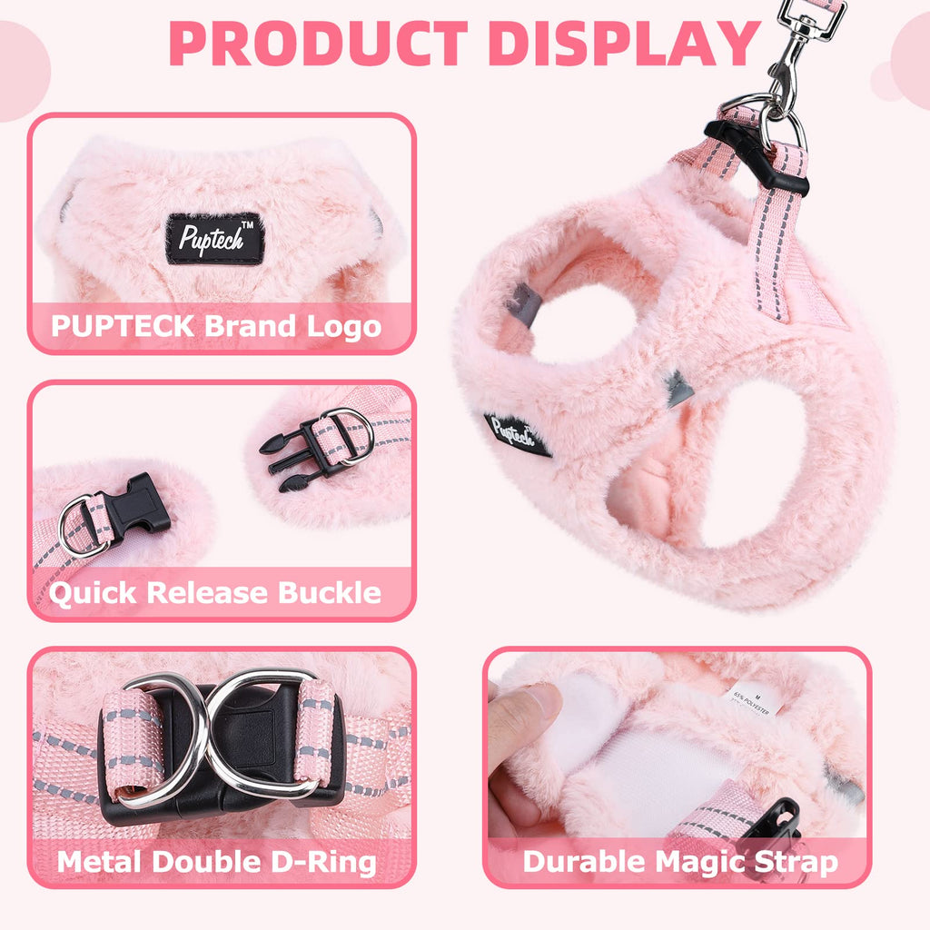 PUPTECK Dog Harness, Collar and Leash Set No Pull for Small Medium Sized
