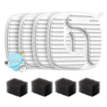 Veken PP Housing Cat Water Fountain Filters, F1, 4 Pack Replacement Filters