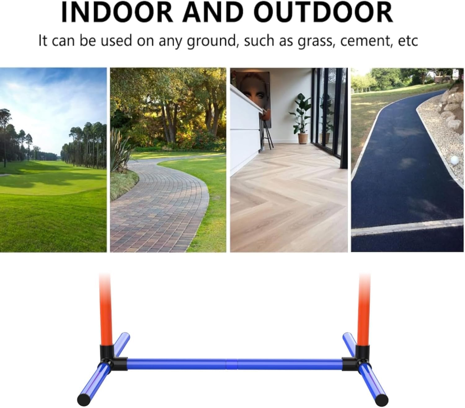 Uzpomel Dog Agility Equipment Set with Tunnel & Obstacles for Training