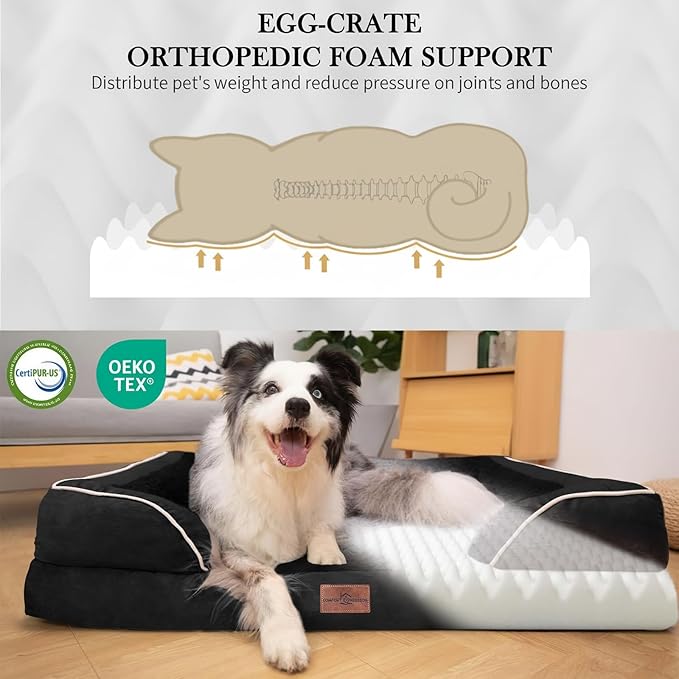 Comfort Expression Waterproof Orthopedic Dog Beds for Large Sized Dog