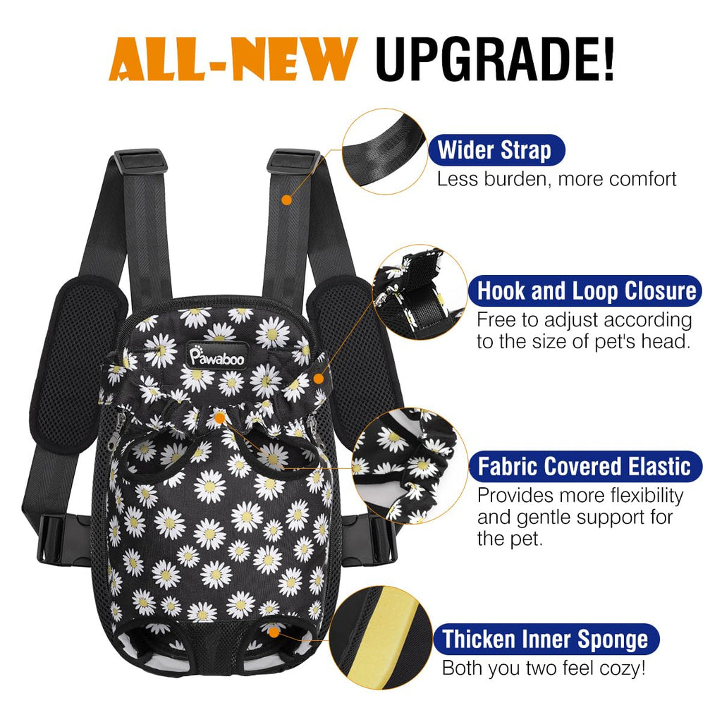 Pawaboo Pet Front Carrier Backpack for Small Medium Dogs
