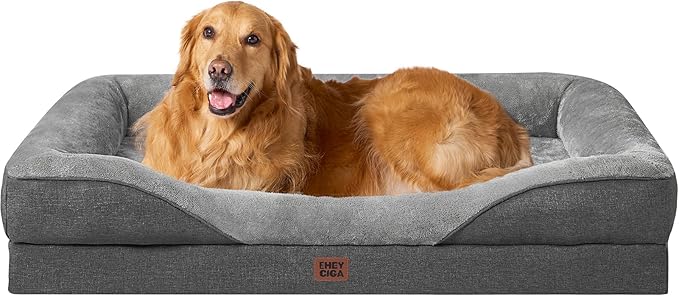 EHEYCIGA Orthopedic XL Dog Bed for Large Dog, Memory Foam Dog Couch