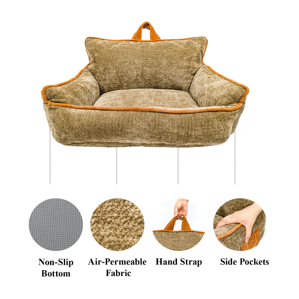 RAFASAFA Pet Beds for Medium Dogs,Dog Beds Medium Sized Dog,Waterproof Dog Bed,M(23.5"x15.5"x13.5")