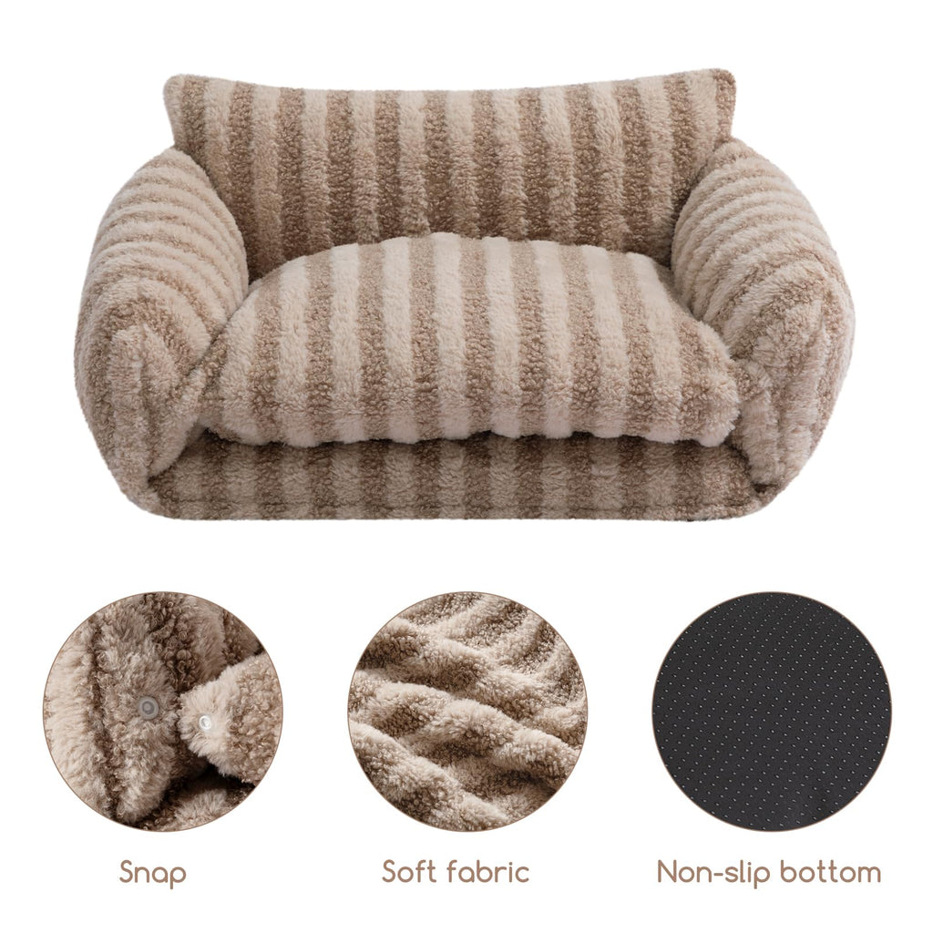 Hollypet Cat Bed Small Dog Orthopedic Couch Beds for Pets up to 13 lbs