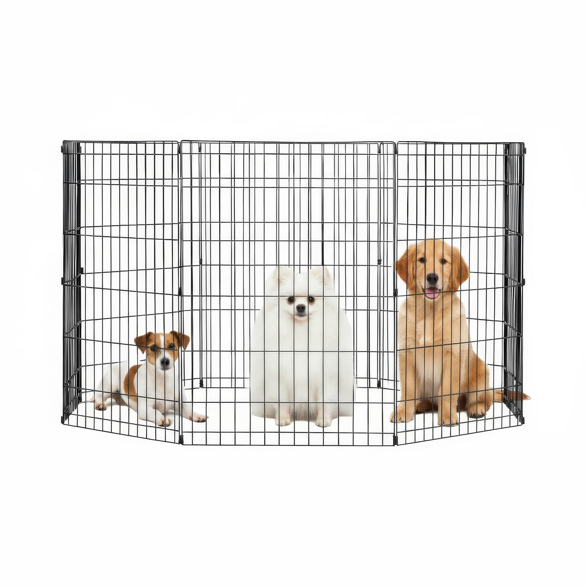 FDW | Dog Playpen | 30", 8 Panels | Heavy Duty Metal Pet Exercise Pen