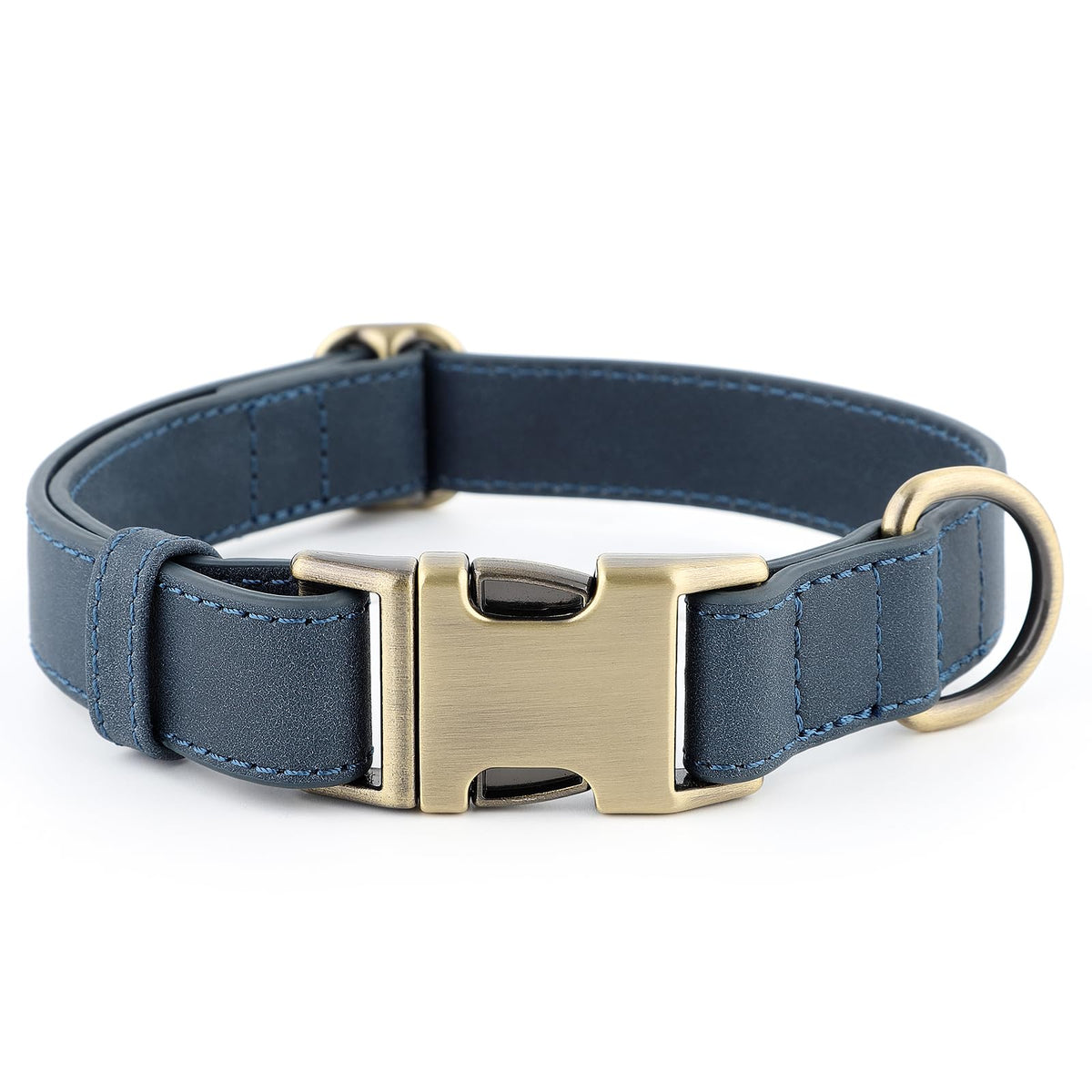 Plutus Pet Genuine Leather Dog Collar, Adjustable and Skin-Friendly