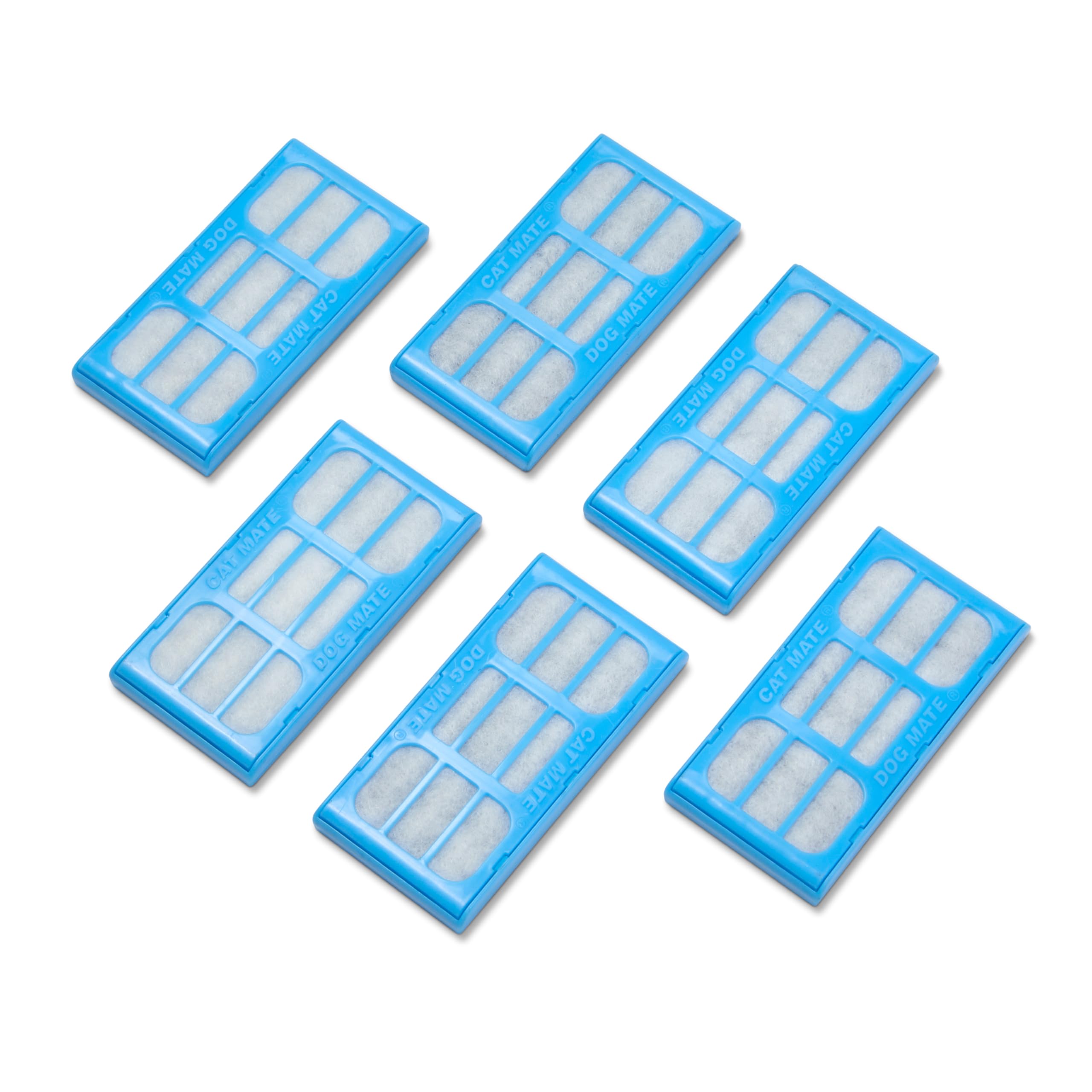 Cat Mate (389) Filter Cartridges for Pet Fountains (6-Pack), Ideal for Soft Water