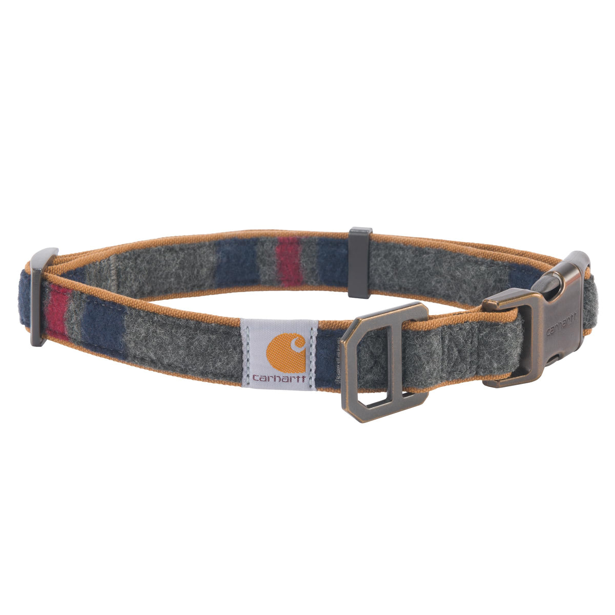 Carhartt Nylon Duck Dog Collar, Fully Adjustable Durable 2-Ply Cordura Nylon Canvas Collars for Dogs, Brite Lime, Large