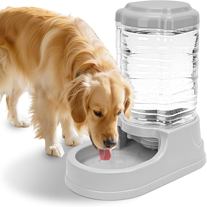 Kenond 9.5L Gravity Large Dog Feeder, Automatic Dogs Food Dispenser