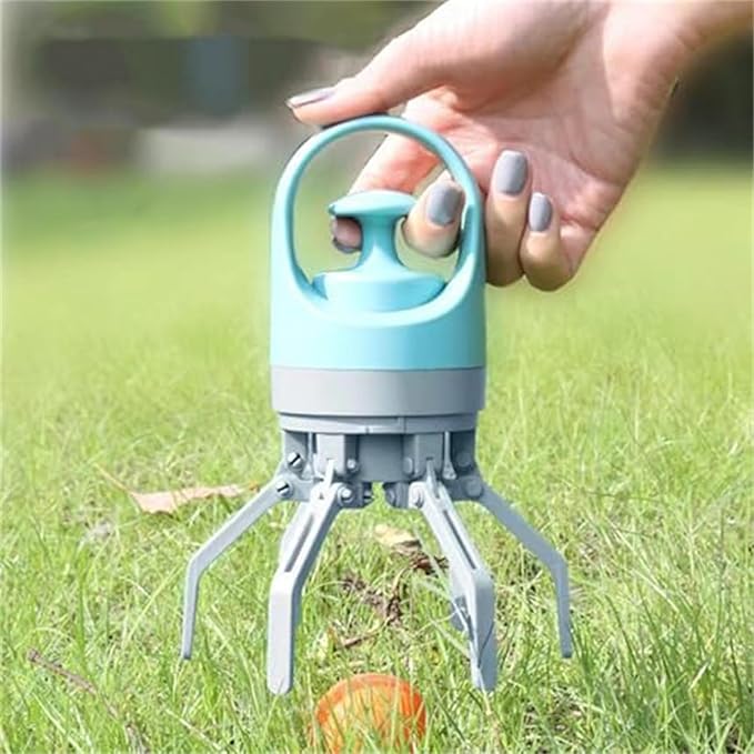 Quick Scoop Poop Scooper, Portable Dog Pooper Scooper, Easy Claw Pick up Tool for Dogs, Leak-Proof Waste Bag Holder for Outdoor Walks (Orange+Orange)