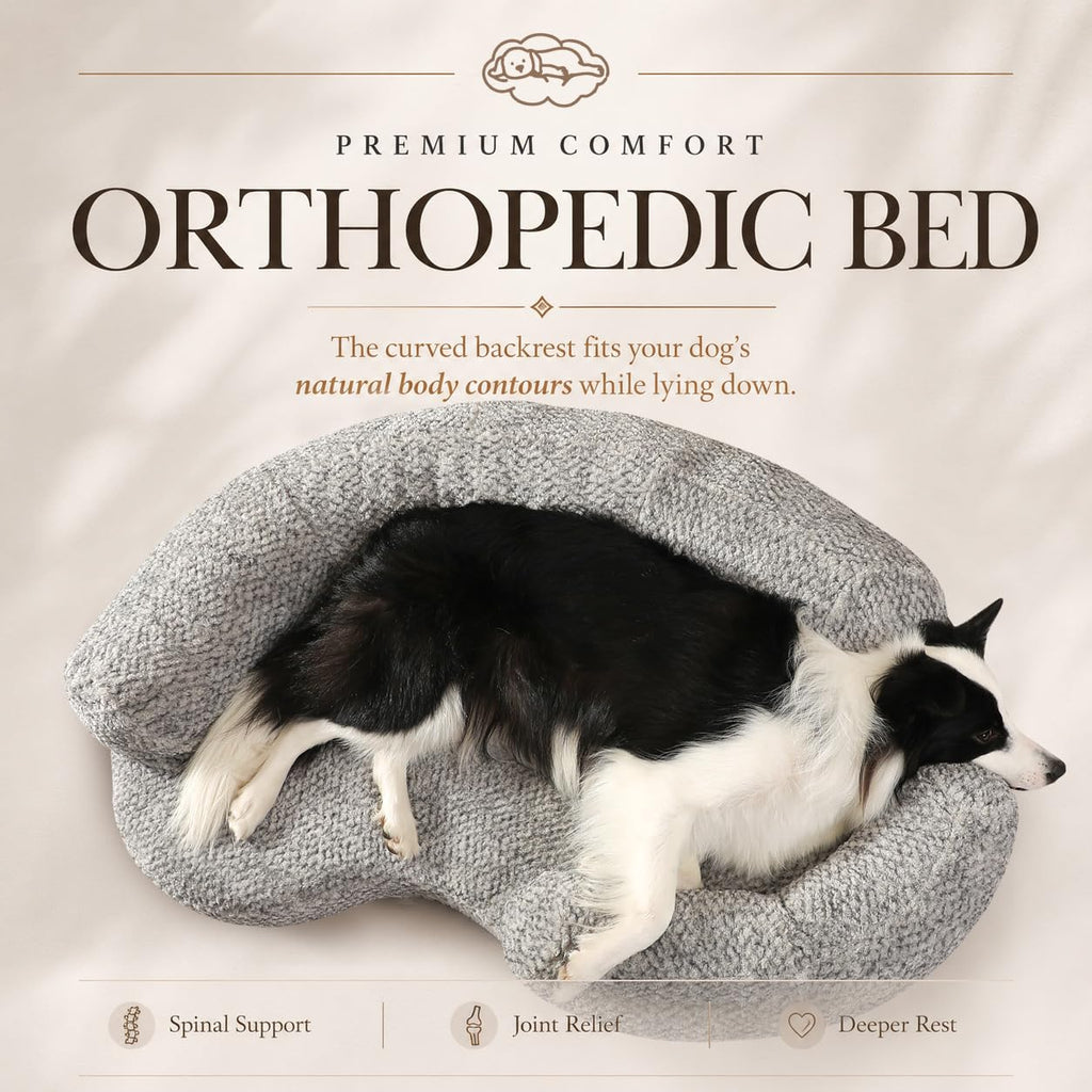 DogTender Circle Dog Bed for Small Dogs, Calming, Orthopedic Memory Foam