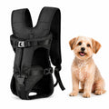 Dog Backpack Carrier, Legs Out Front Pet Carrier for Small Medium Dogs Cats up to 25lbs, Adjustable Breathable Hands-Free Puppy Carrier Backpack for Hiking, Cycling, Camping & Travel — S/M/L