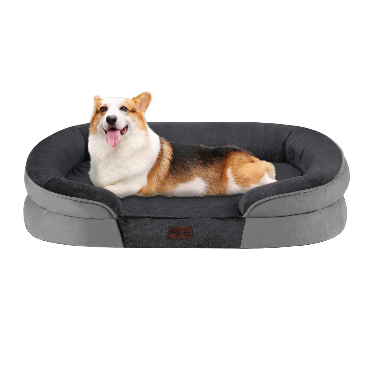 Dwanton Orthopedic Waterproof X-Large Dog Bed Sofa, Gel Memory Foam, 45"