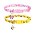PUPTECK Cat Collar Breakaway with Bells, Adjustable Kitten Collar Outfit
