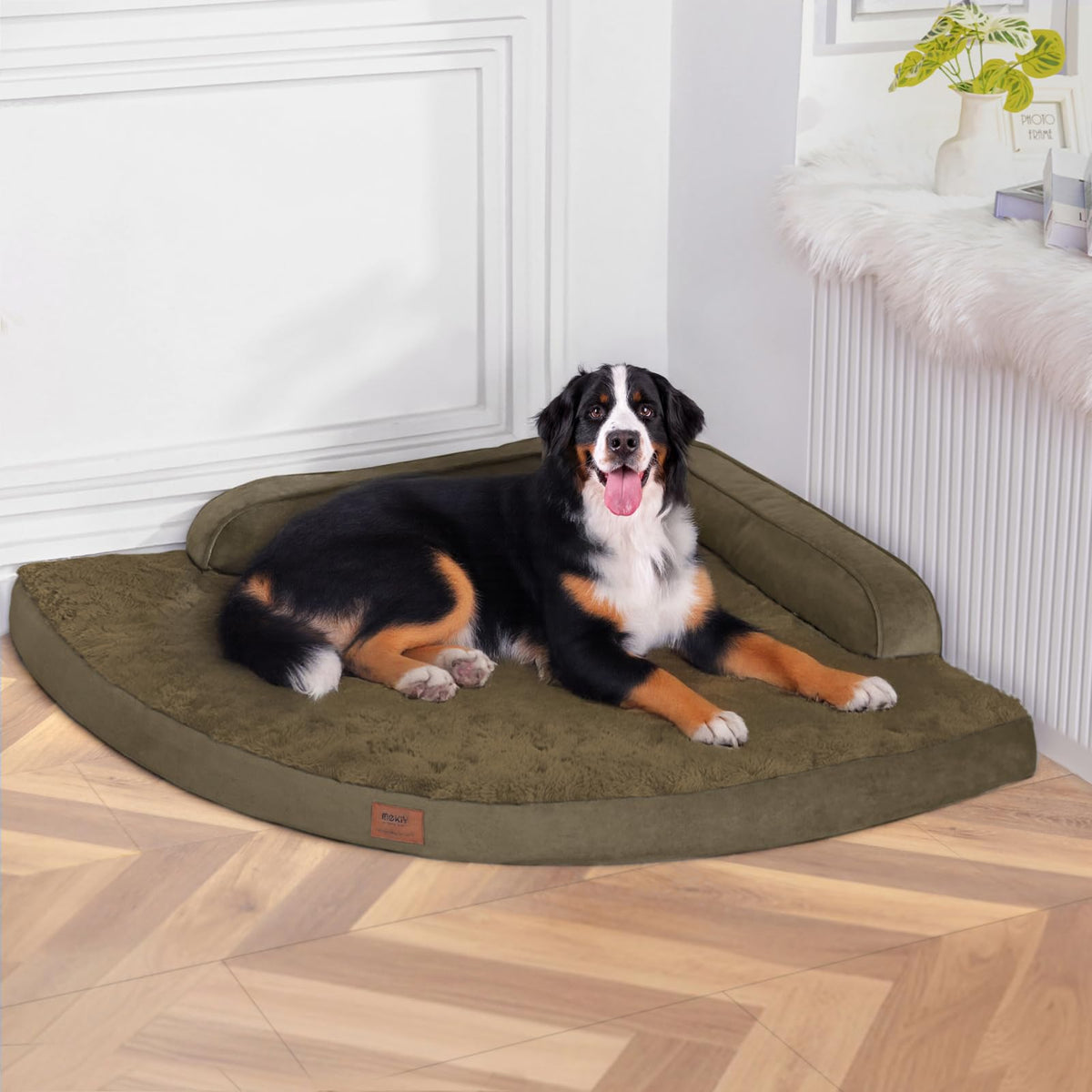 MEKIY Jumbo Orthopedic Waterproof Dog Bed with Sides for Extra Large Dogs