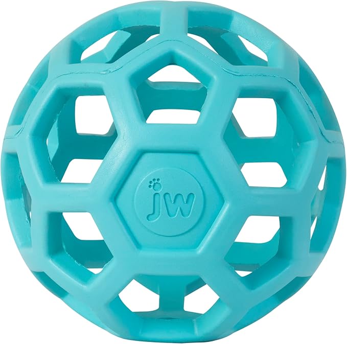JW Pet HOL-ee Roller™, Dog Toy Puzzle Ball, Natural Rubber