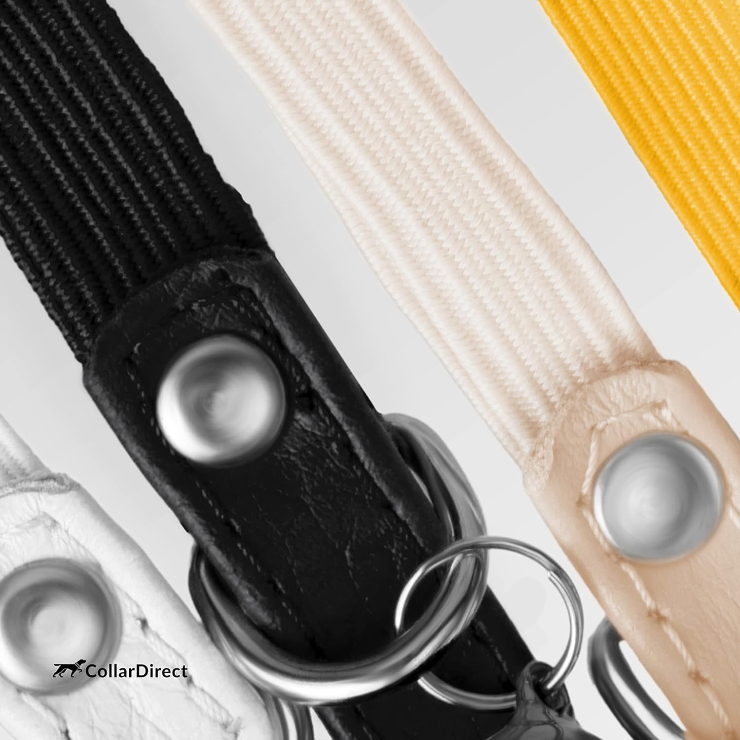 Soft Leather Cat Collar with Safety Elastic Strap