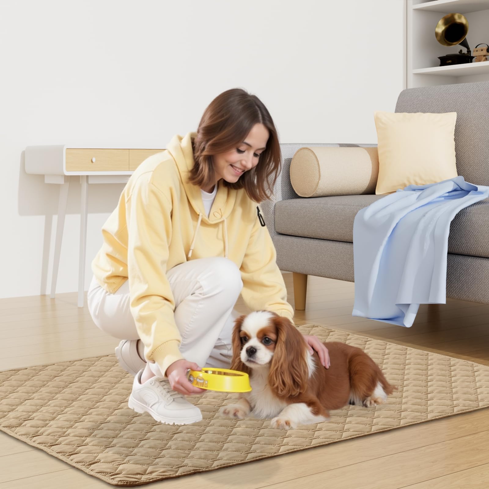 Smiry Waterproof Dog Bed Cover Blanket, Reversible Pet Blanket