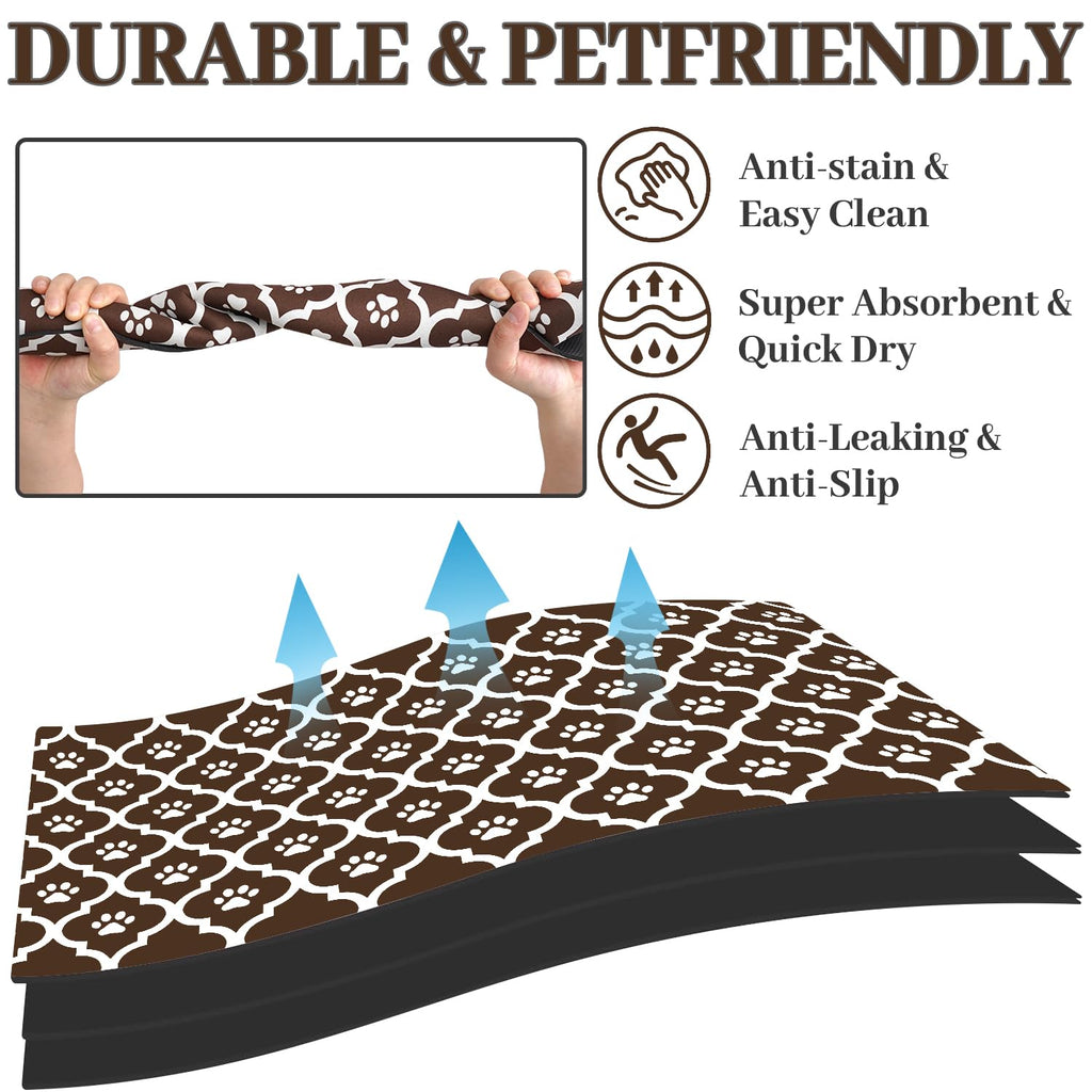 Xspatroias Dog Food Mat 17X30 Inch