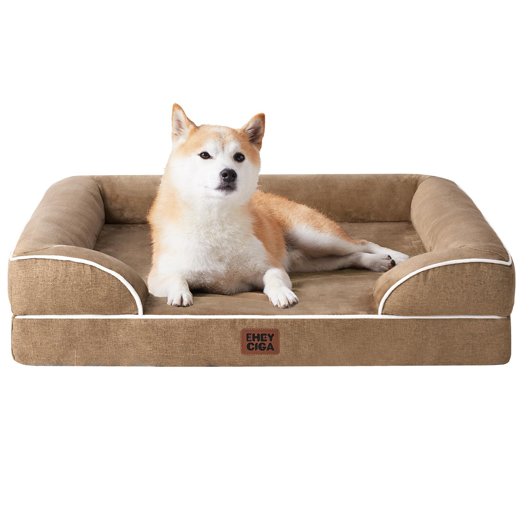 EHEYCIGA Orthopedic Dog Beds Large Sized Dog, Waterproof Washable Pet Bed