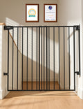 Babelio Extra Wide No Bottom Bar Baby/Dog Gate, 28" H, 29.7-46.5" W, Black