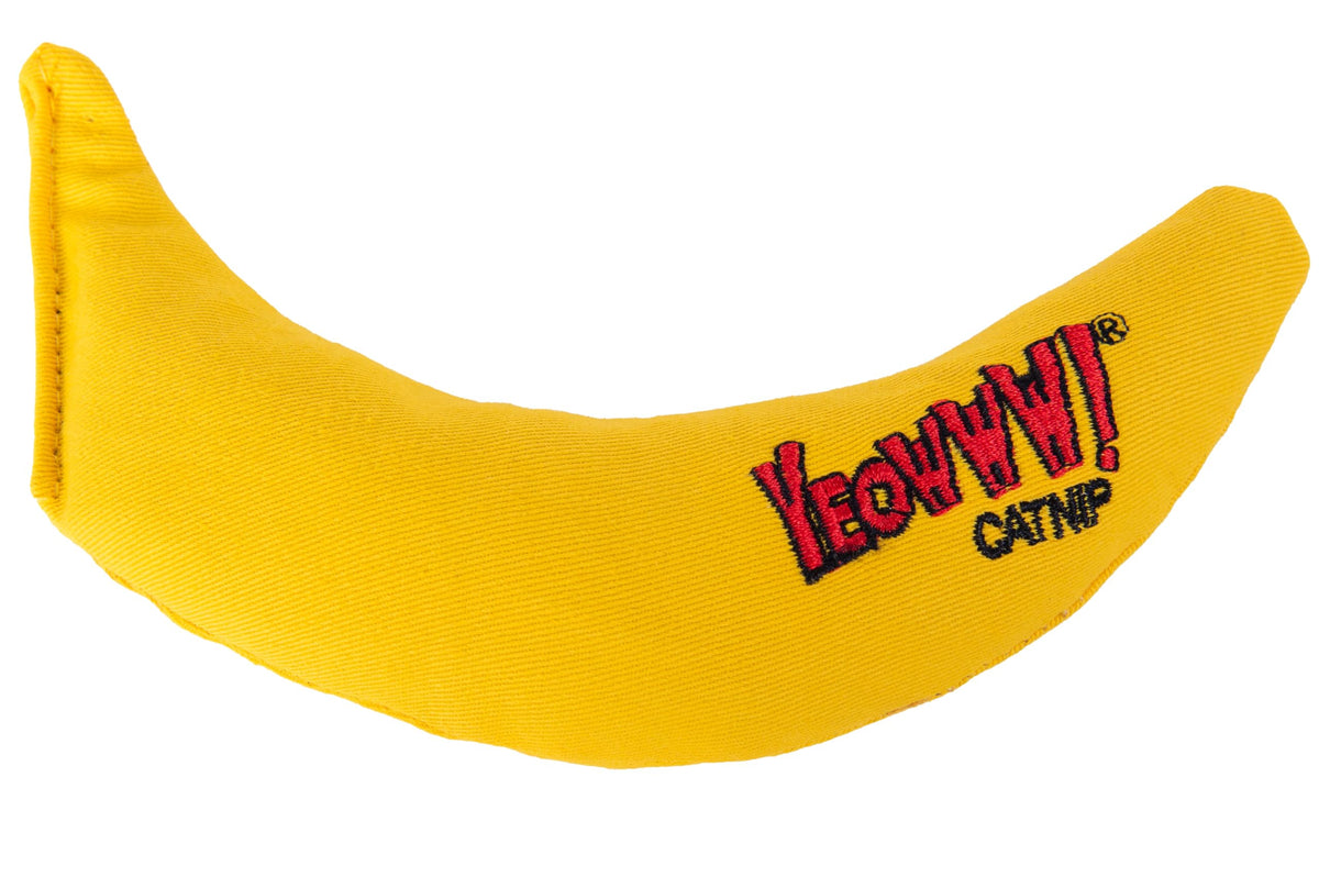 Yeowww! Catnip Chi-CAT-a Banana Toy for Cats - 7 Inches - Durable Cotton Twill - Made in the USA - Stuffed with Organically Grown Catnip