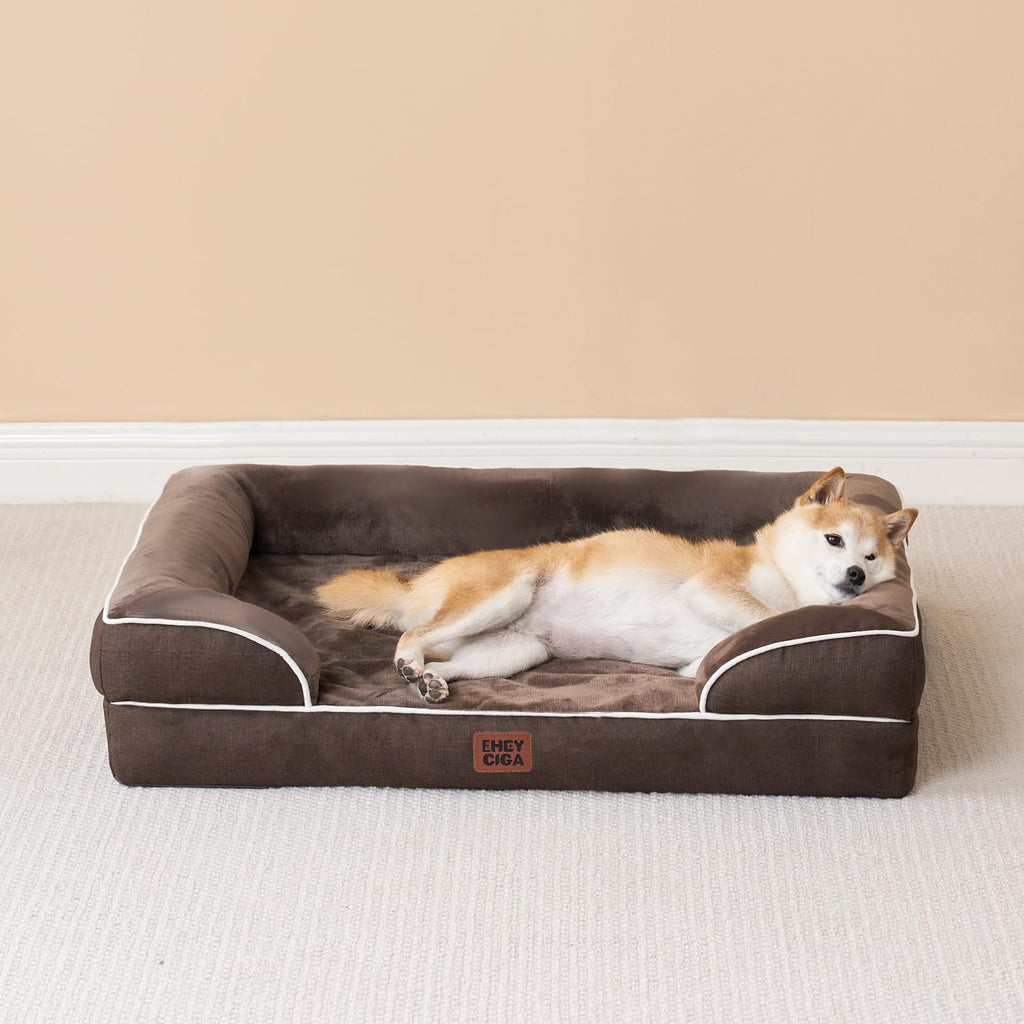 EHEYCIGA Orthopedic Dog Beds Large Sized Dog, Waterproof Washable Pet Bed