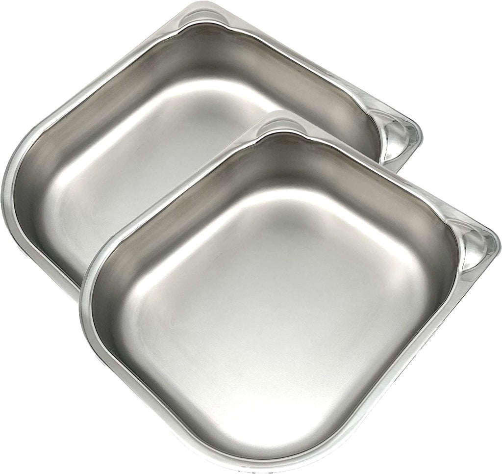 Cat Mate Stainless Steel Bowl Inserts for C100 & C200 Automatic Pet Feeders (Pack of 2)