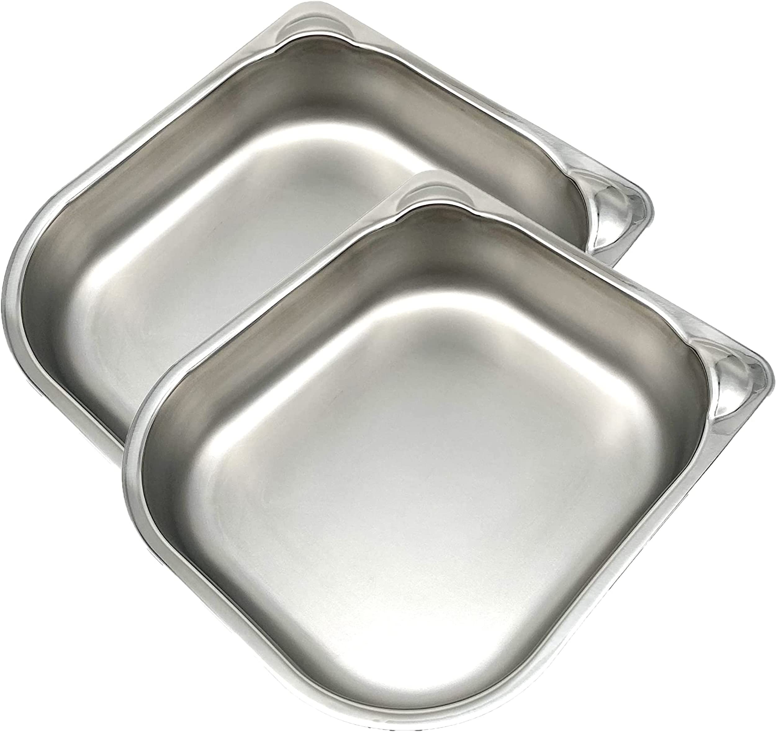 Cat Mate Stainless Steel Bowl Inserts for C100 & C200 Automatic Pet Feeders (Pack of 2)