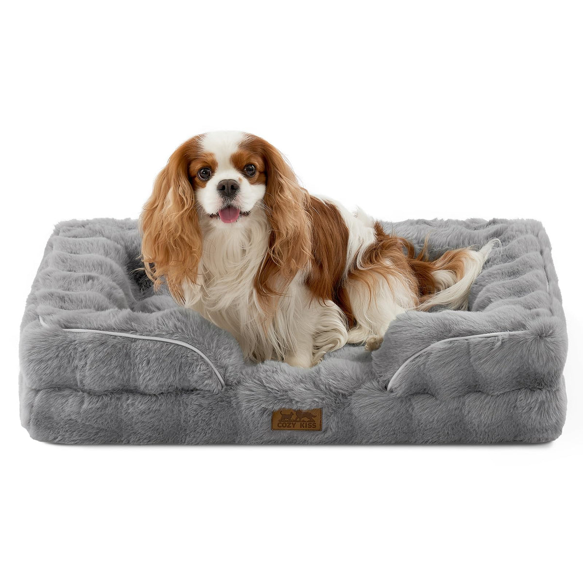 COZY KISS Warm Orthopedic Extra Large Dog Bed, XL 44x32 inch, Beige
