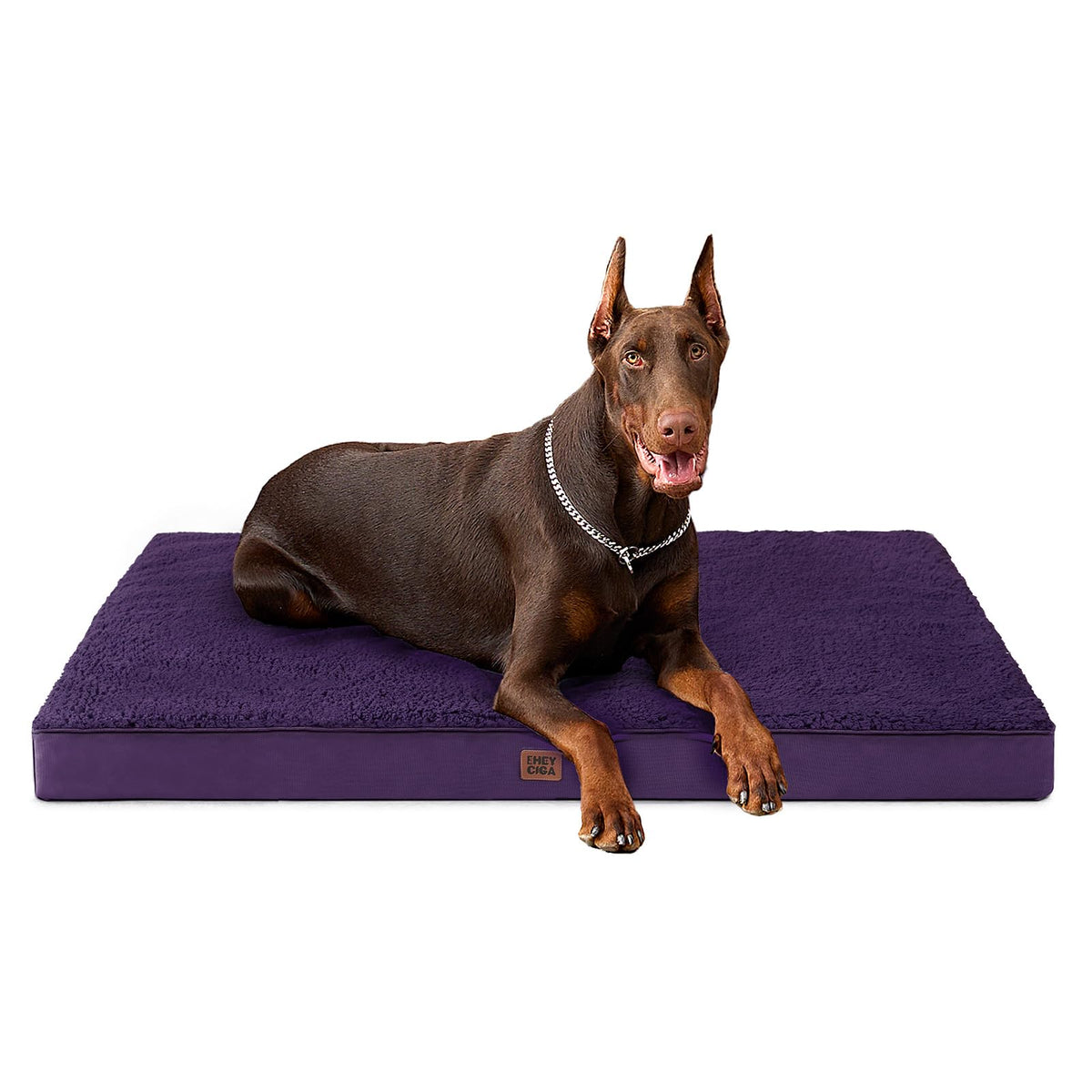 EHEYCIGA Orthopedic Dog Bed Large with Removable Washable Cover, 47IN Beige
