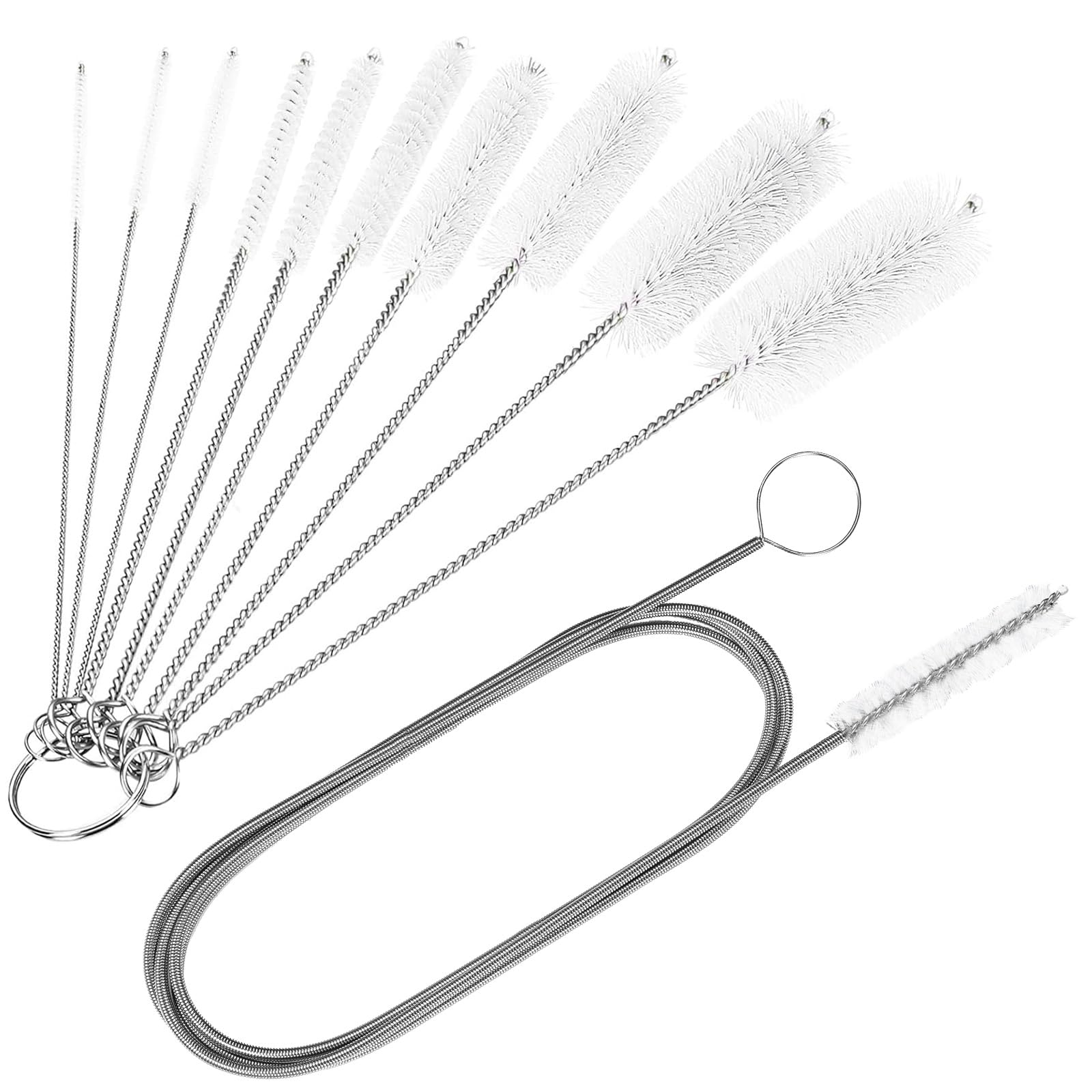 CiaraQ 11-Piece White Tube & Pipe Cleaning Brush Set