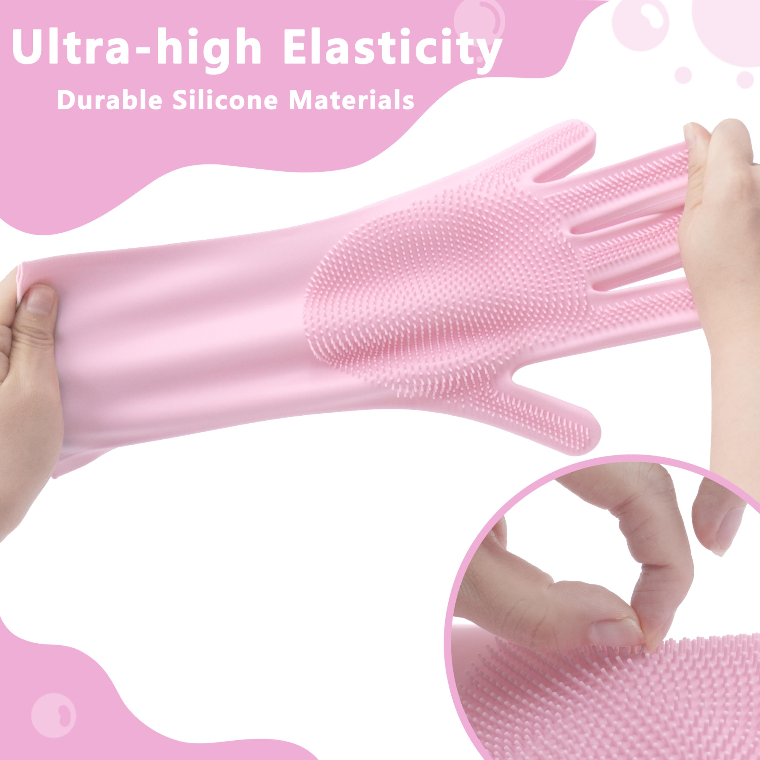 Maiiu Pet Grooming Gloves—Dog Washing Gloves with High-Density Teeth