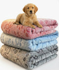Dog Blankets for Medium Large Dogs Washable, 3 Pack Pet Blanket Washable 41" x 31", Fuzzy Soft Puppy Blanket Throw Cover for Kennel Crate Bed, Blanket for Dogs, Pet Blankets for Dog