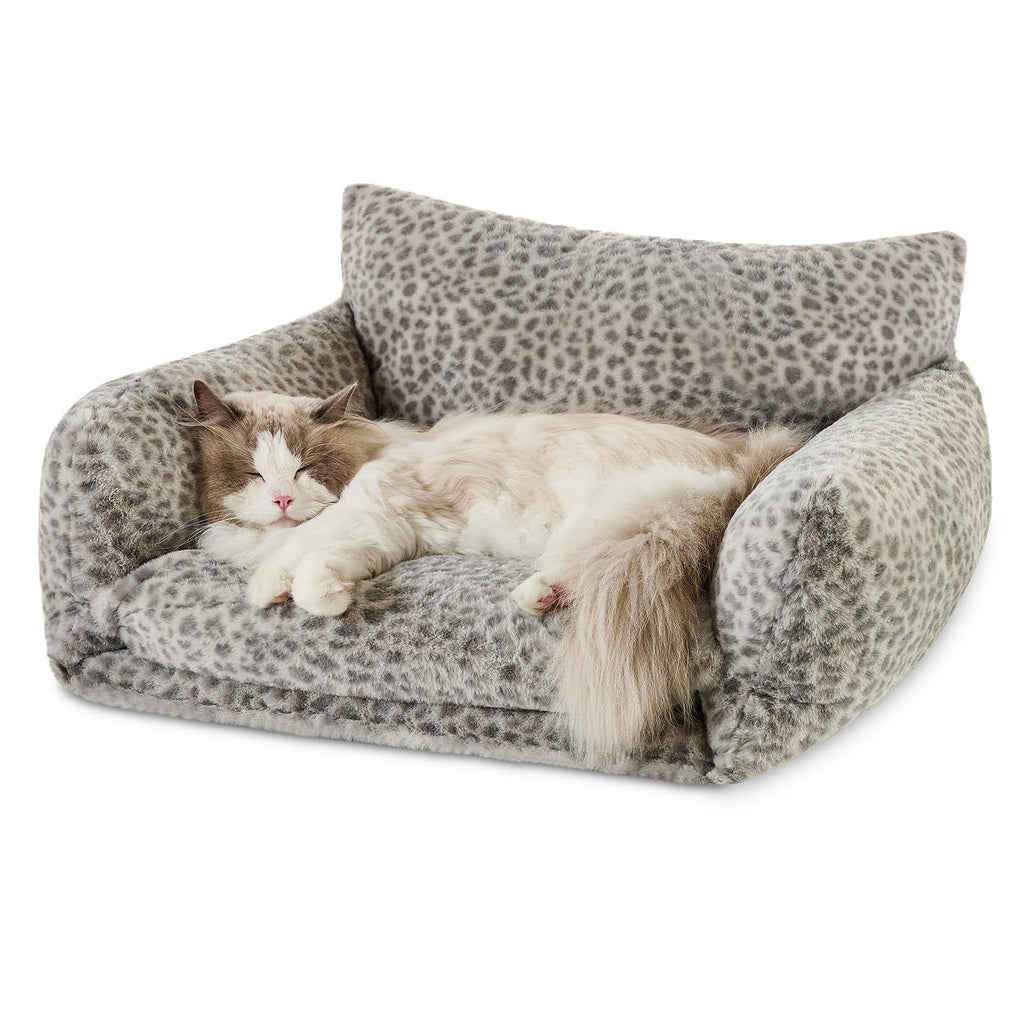 Hollypet Cat Bed Small Dog Orthopedic Couch Beds for Pets up to 20 lbs
