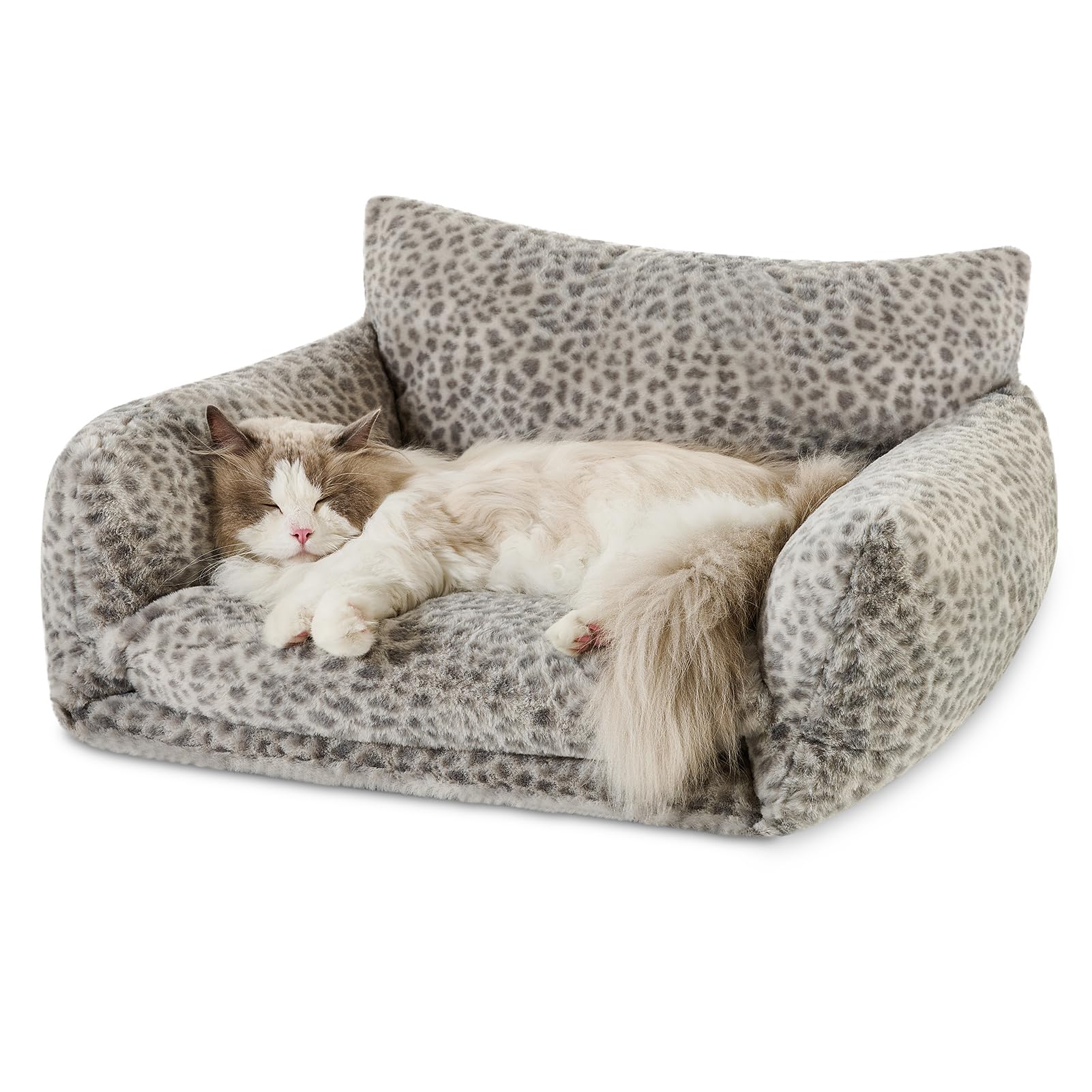 Hollypet Cat Bed Small Dog Orthopedic Couch Beds for Pets up to 20 lbs