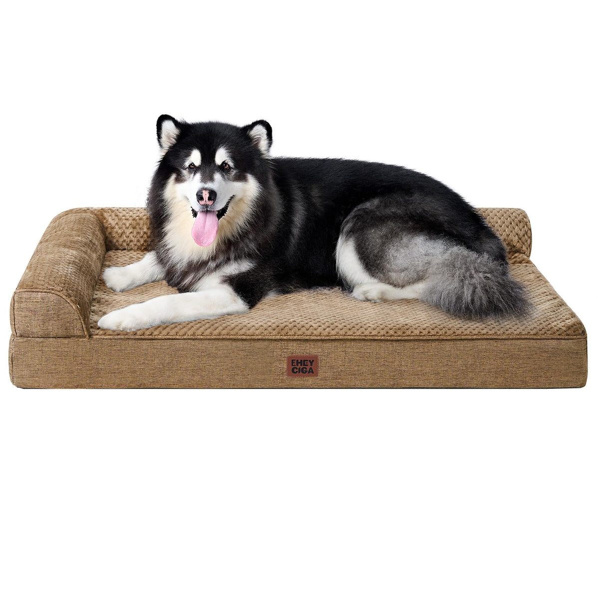 EHEYCIGA Orthopedic Dog Bed Medium Size, Memory Foam Dog Bed, Navy Blue