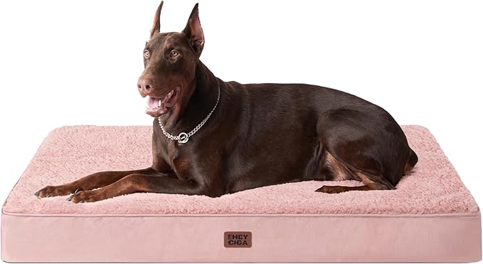 EHEYCIGA Orthopedic Dog Bed Extra Large with Removable Washable Cover, 41IN — 47*29*3.5 inches