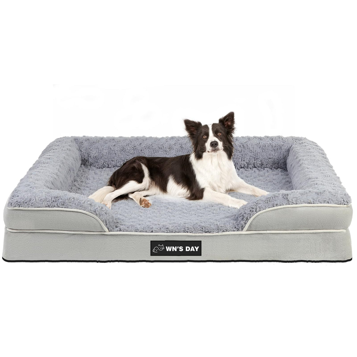 Orthopedic Dog Beds for Large Dogs, Memory Foam Dog Bed, Dog Sofa(Beige, L)