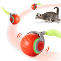 Potaroma Moving Ball Cat Toys with Feather Tail, Rechargeable