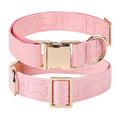 TDTOK Stylish Leather Dog Collar, Comfortable Soft PU Leather Dog Collars for Large Medium Small Dogs with Quick Release Metal Buckle, Adjustable Pet Collar with Cute Bone Pattern Design