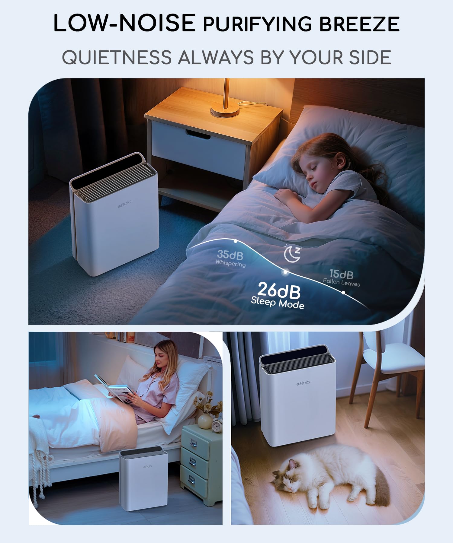 Afloia Smart Air Purifier for Home Large Room, Covers up to 2000 Sq Ft