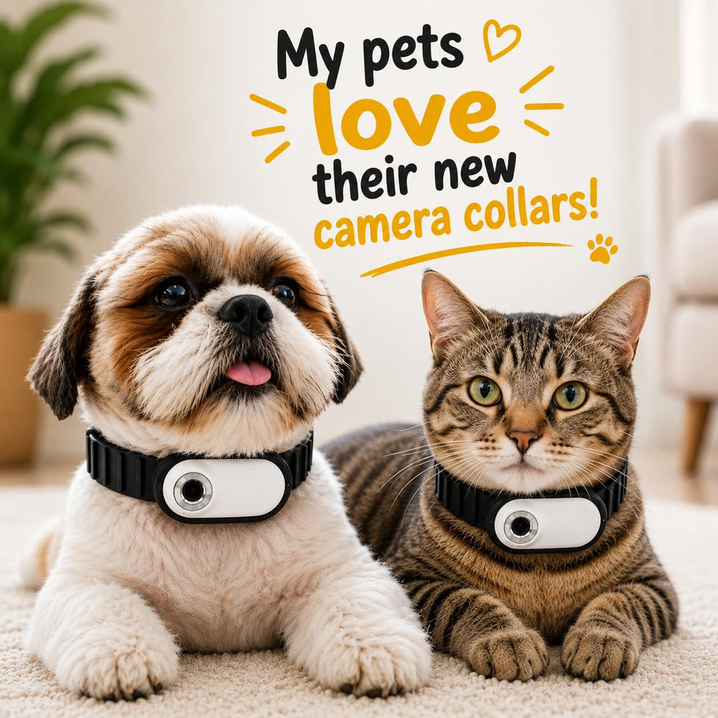 TOYDYLAN Dog & Cat Collar Camera for Small Dogs & Cats