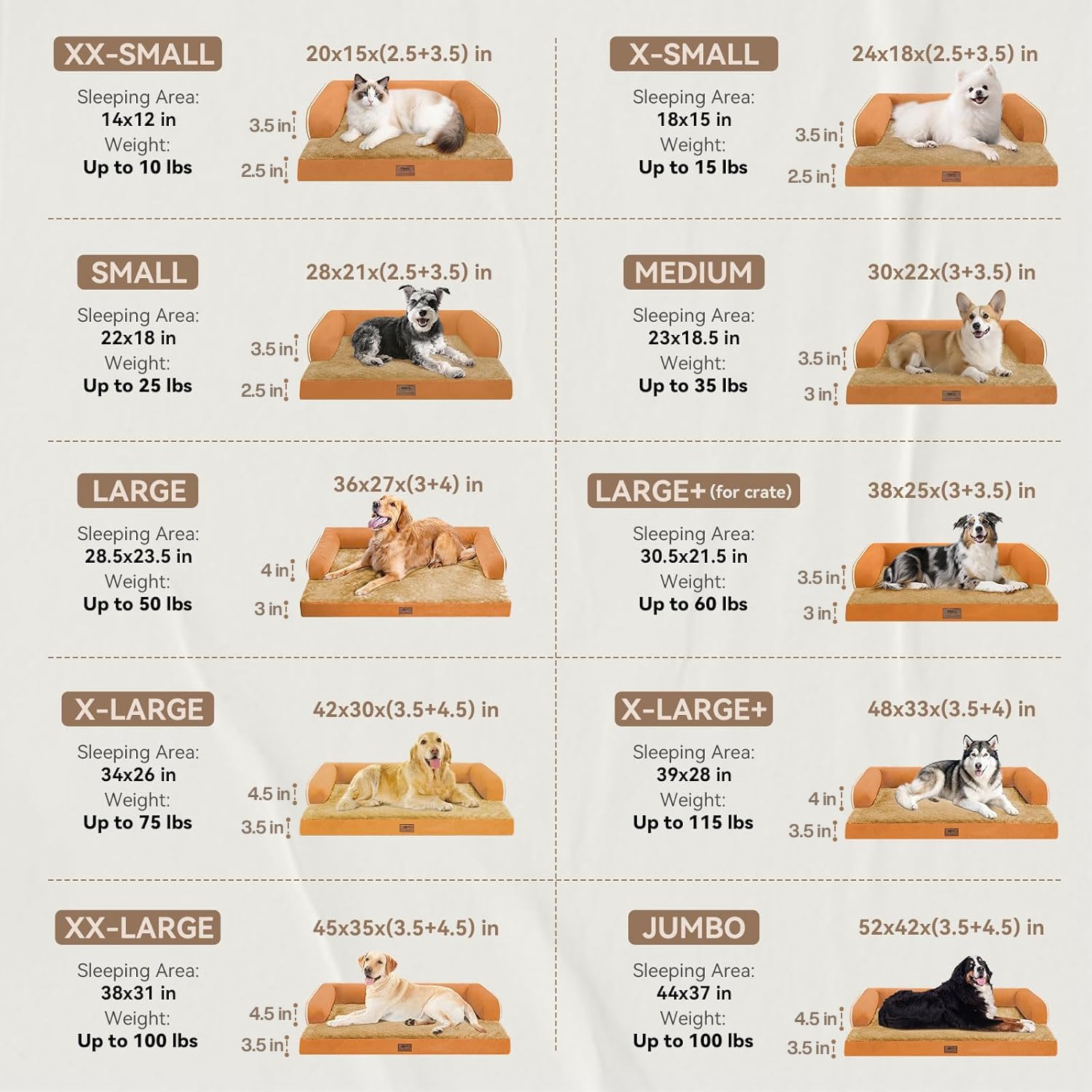 MEKIY Orthopedic XL Dog Bed with Bolster for Extra Large Size Dogs