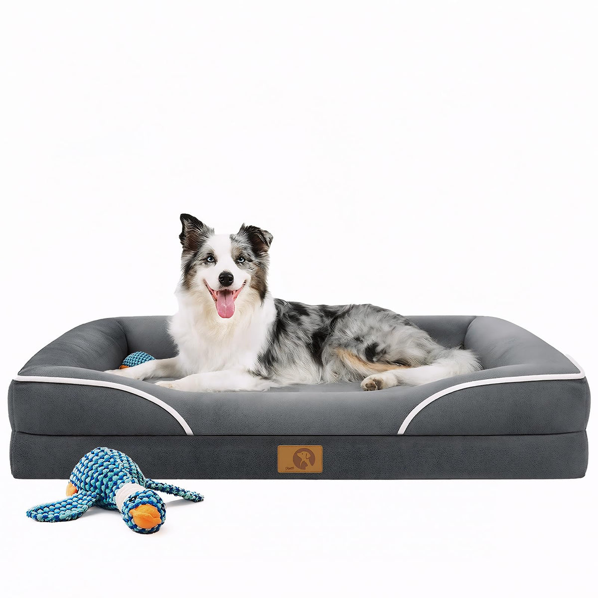Homemate Dog Bed Extra Large Size Dog: 48"x35" Orthopedic Pet Bed with Toy
