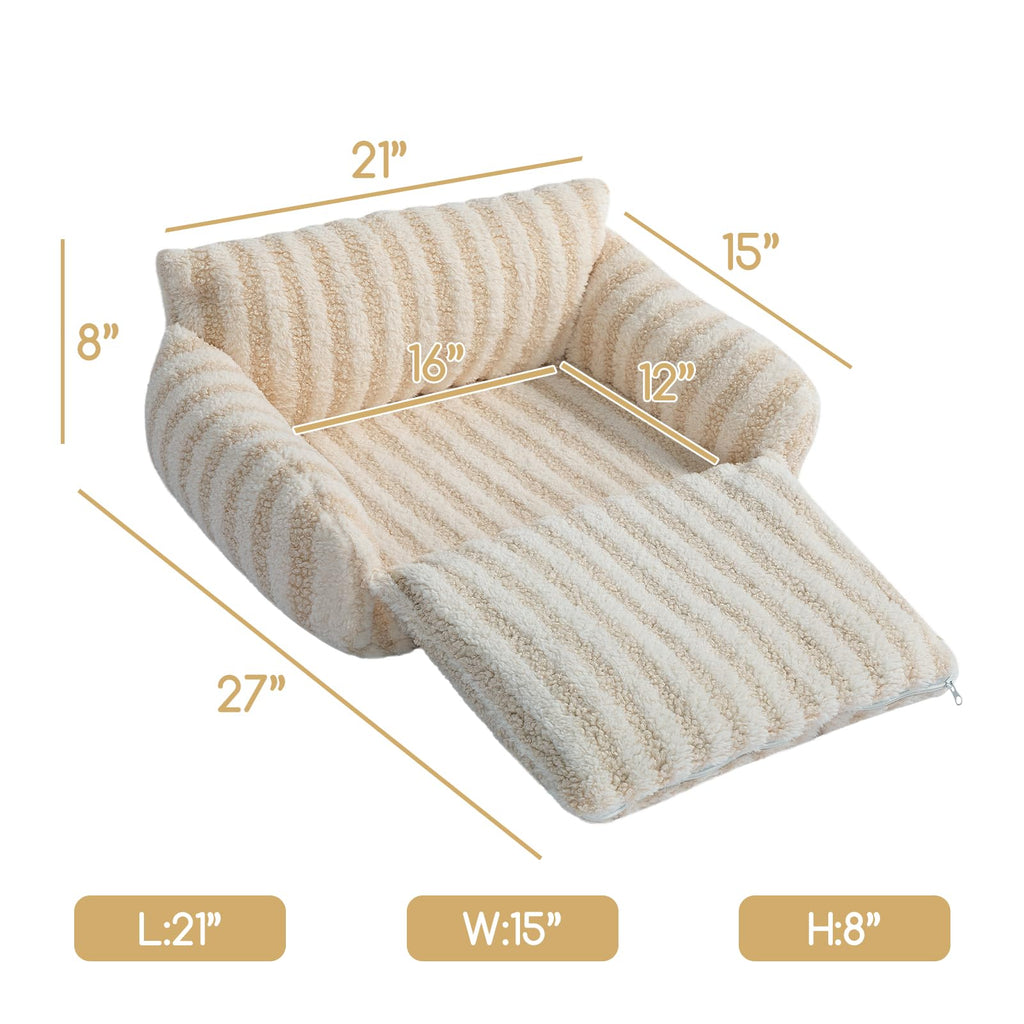 Hollypet Cat Bed Small Dog Orthopedic Couch Beds for Pets up to 13 lbs