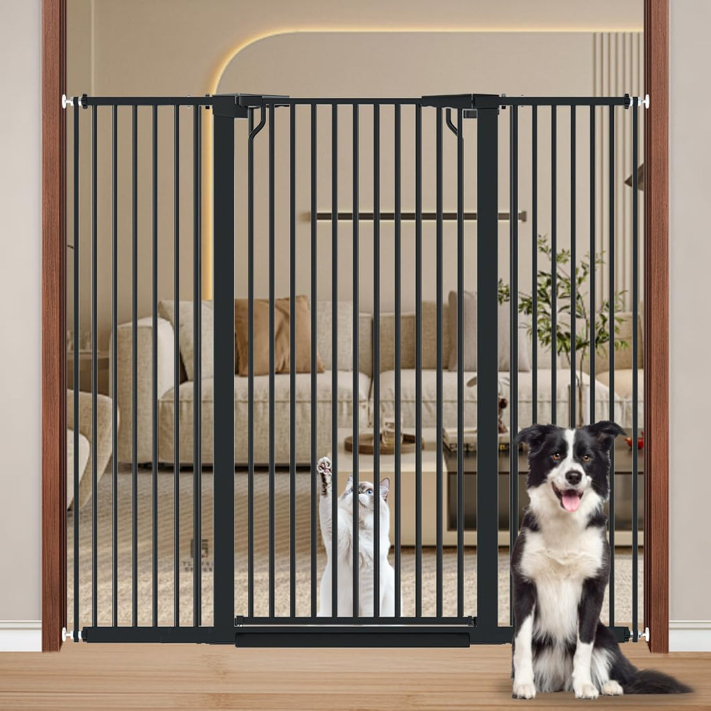 Fairy Baby 51.1" Extra Tall Pet Gate for Doorway 29.5"-40.5" Wide Dog Gate