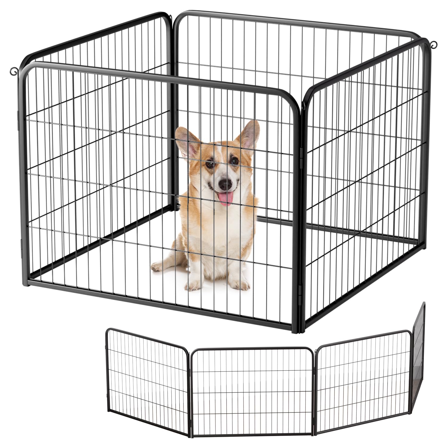 BestPet | Dog Playpen Extender | 24", 4 Panels | Expandable Design