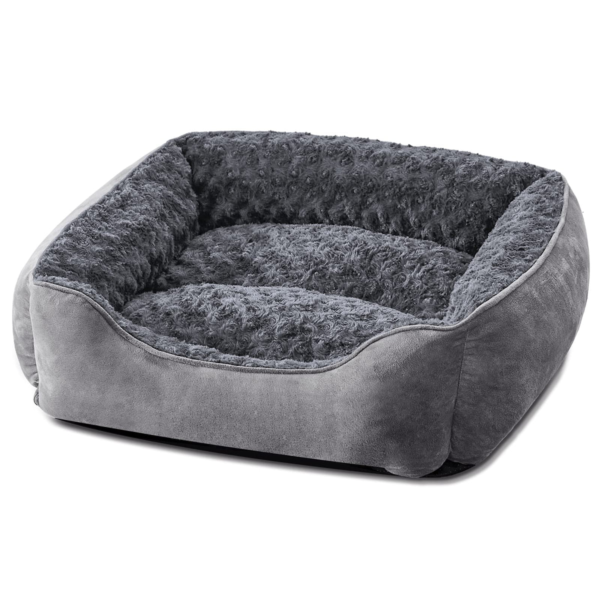 JOEJOY Rectangle Dog Bed for Large Medium Small Dogs - Washable Orthopedic Sofa Bed, Soft Breathable Puppy & Pet Cuddler, Durable Calming Dog Bed with Anti-Slip Bottom, Multiple Sizes, Beige
